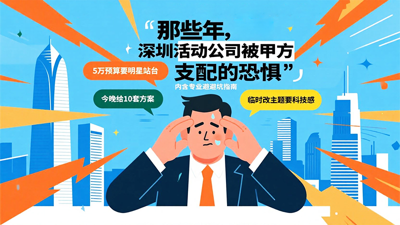 活動策劃人聽過的最離譜話1